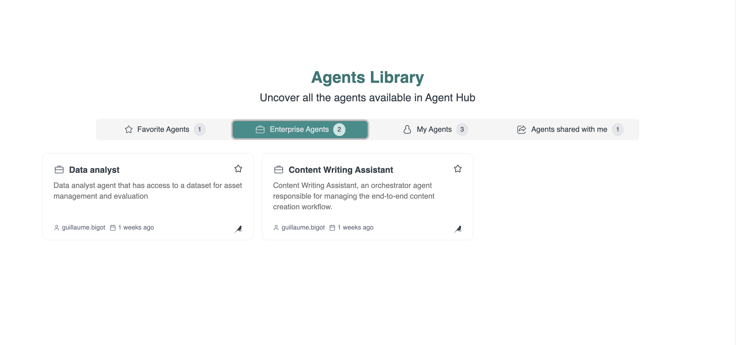 AgentHubLibrary