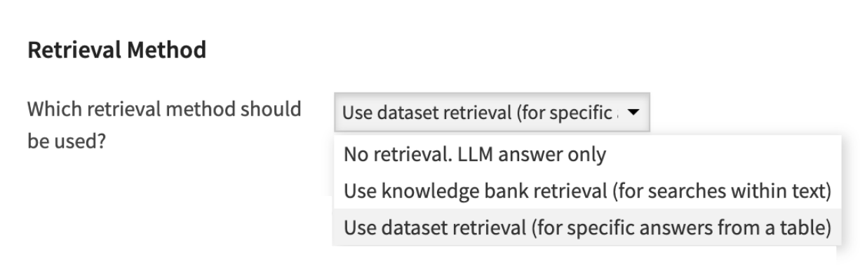 RetrievalMethodSelection